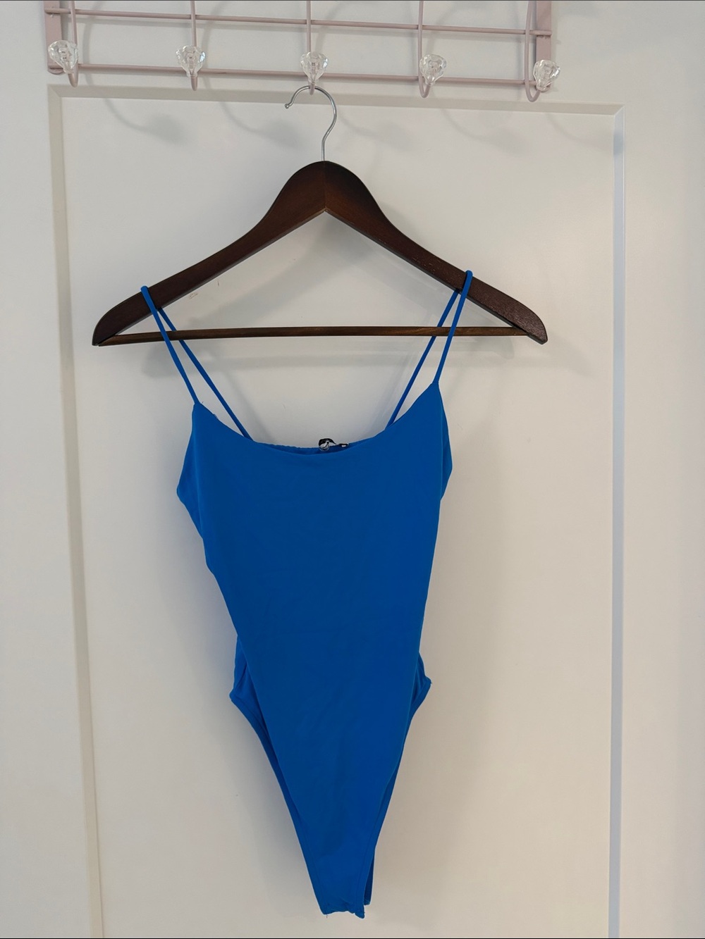 Zara Cobalt Blue Spaghetti Strap Bodysuit